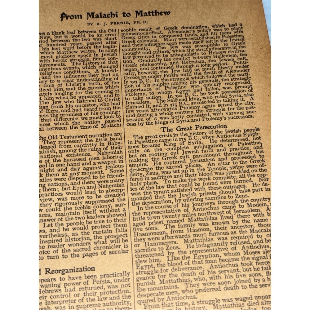 Rare 1920s - 30's Self Pronouncing KJV Holy Bible Red Edges Study Reference - Picture 11 of 15